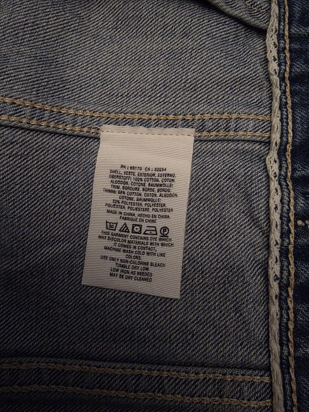 Anthropologie Pilcro Faded Distressed Blue Denim Trucker Jean Jacket Small - Picture 8 of 8